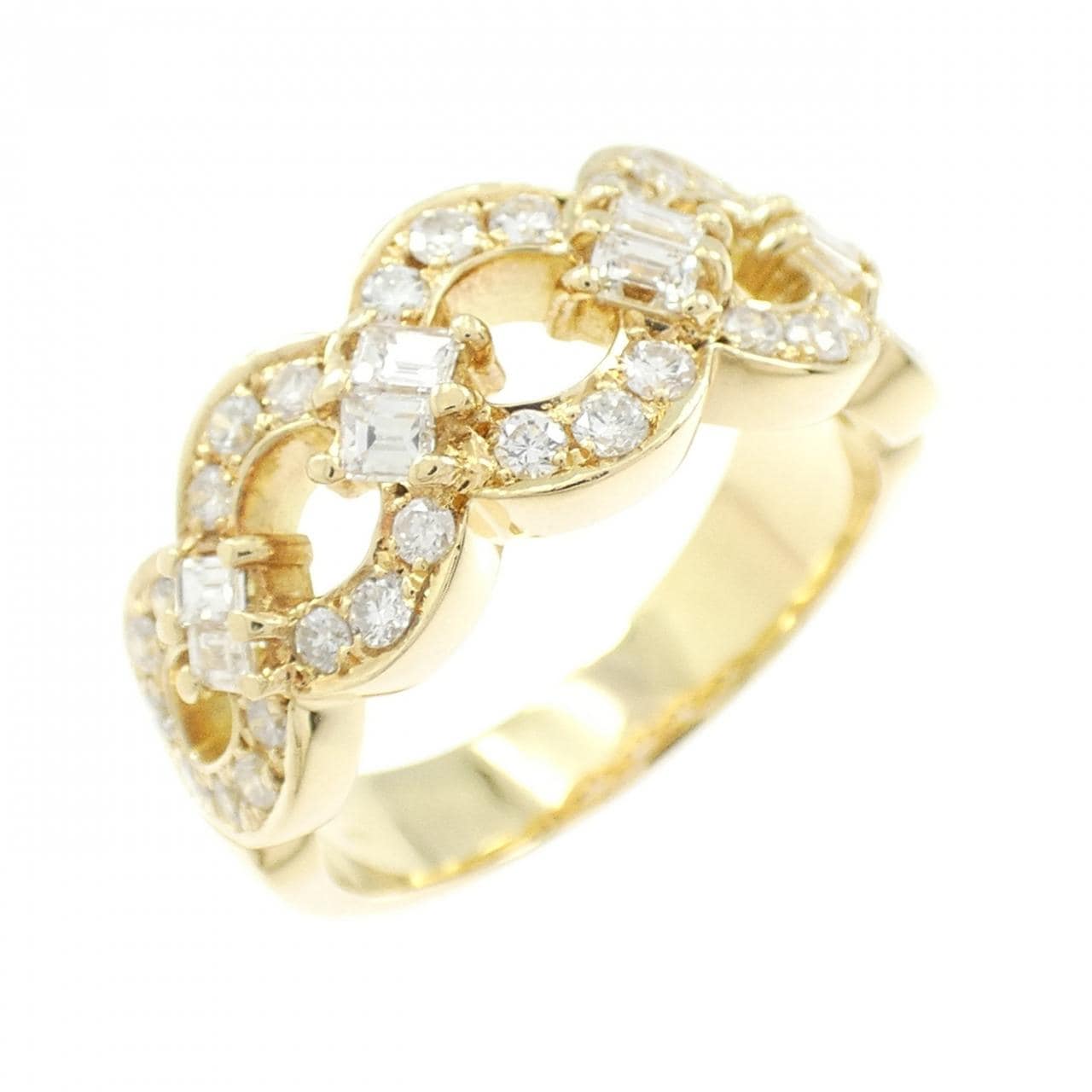 K18YG ダイヤモンド リング 0.70CT