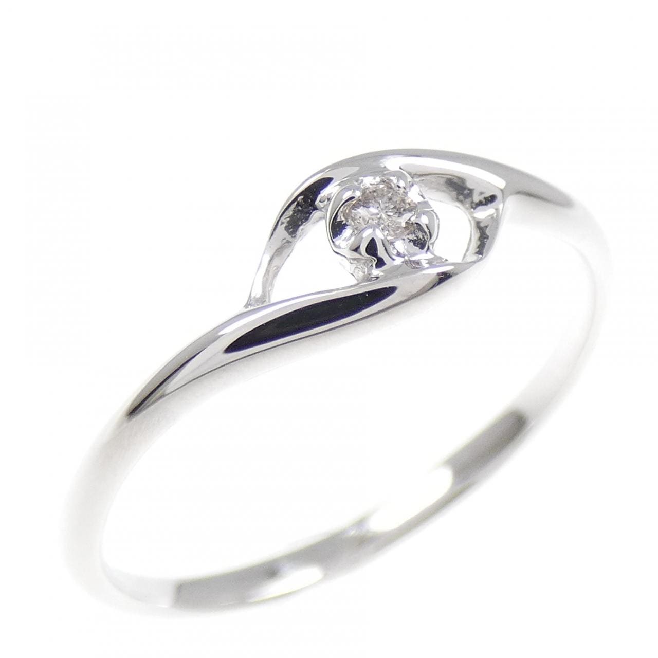 K10WG ダイヤモンド リング 0.02CT