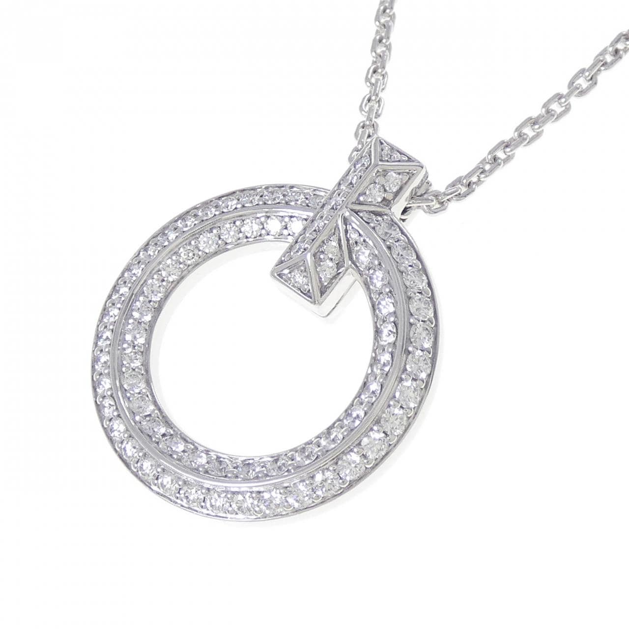ティファニー Tワン サークル ネックレス 0.72CT