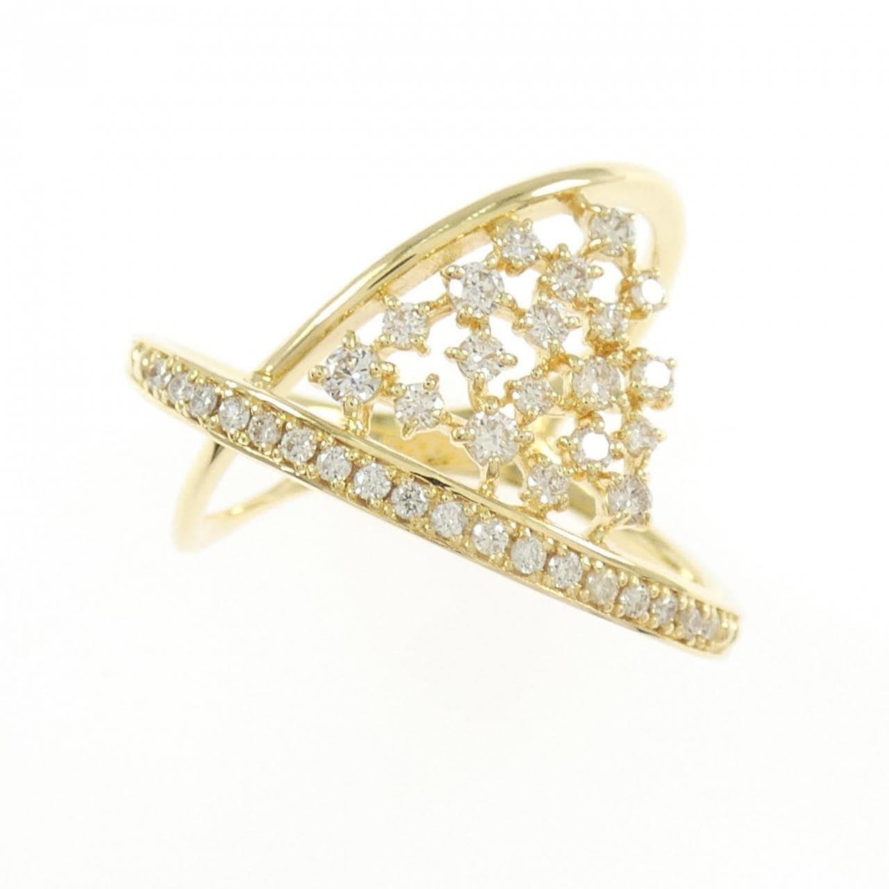 K18YG ダイヤモンド リング 0.38CT