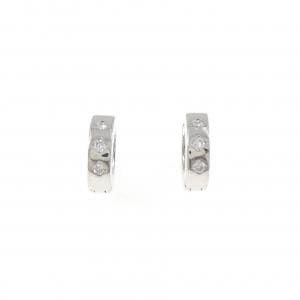 K18WG ダイヤモンド ピアス 0.16CT