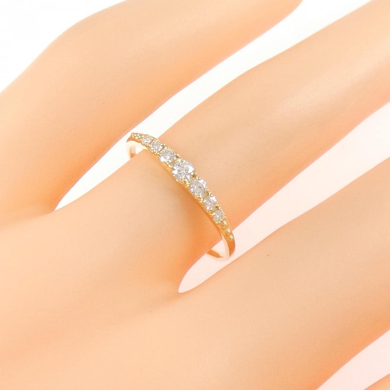 【リメイク】K18YG ダイヤモンド リング 0.15CT