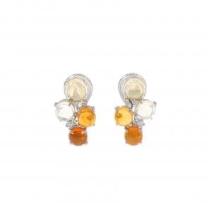 K18WG オパール ピアス/イヤリング 3.34CT