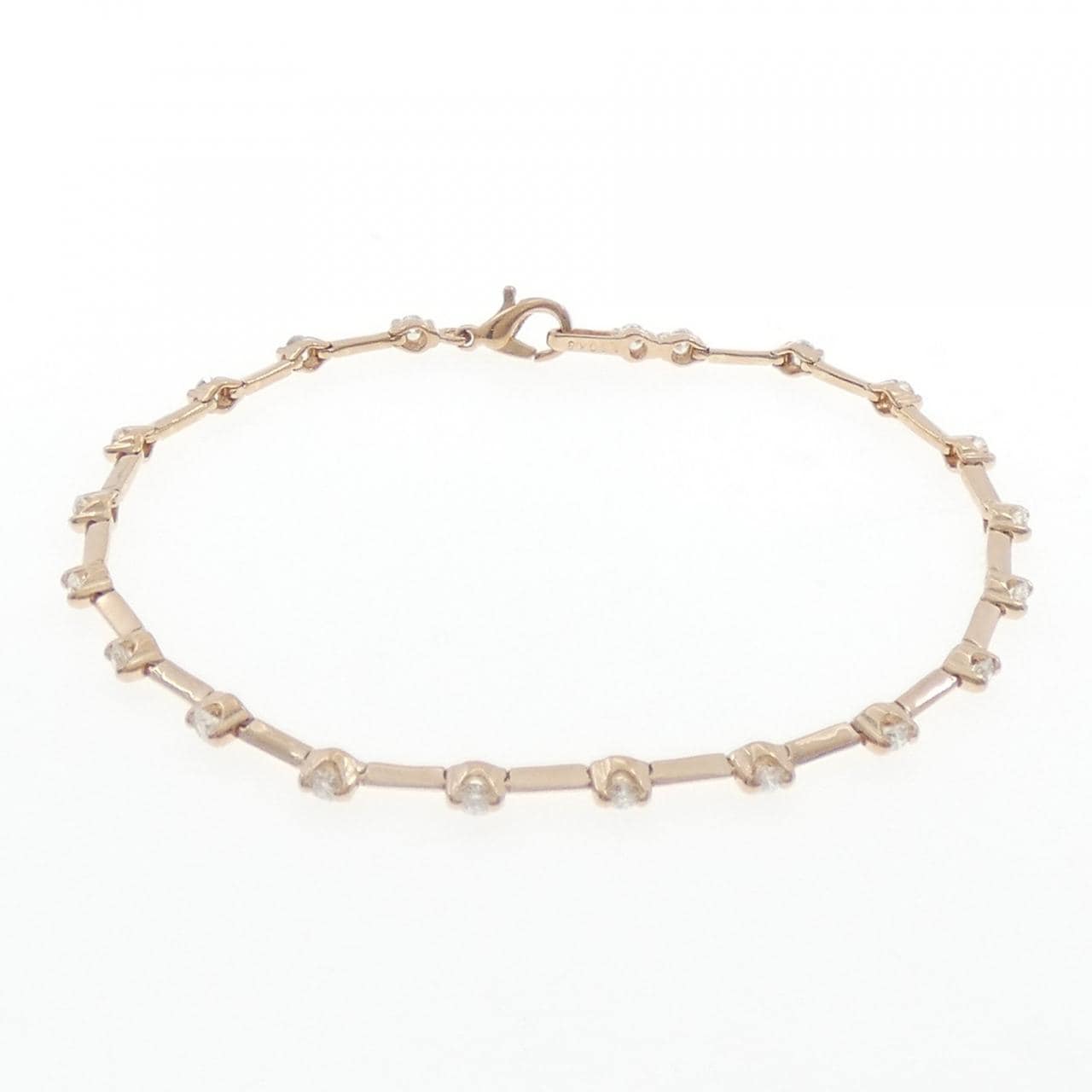 K18PG ダイヤモンド ブレスレット 1.00CT