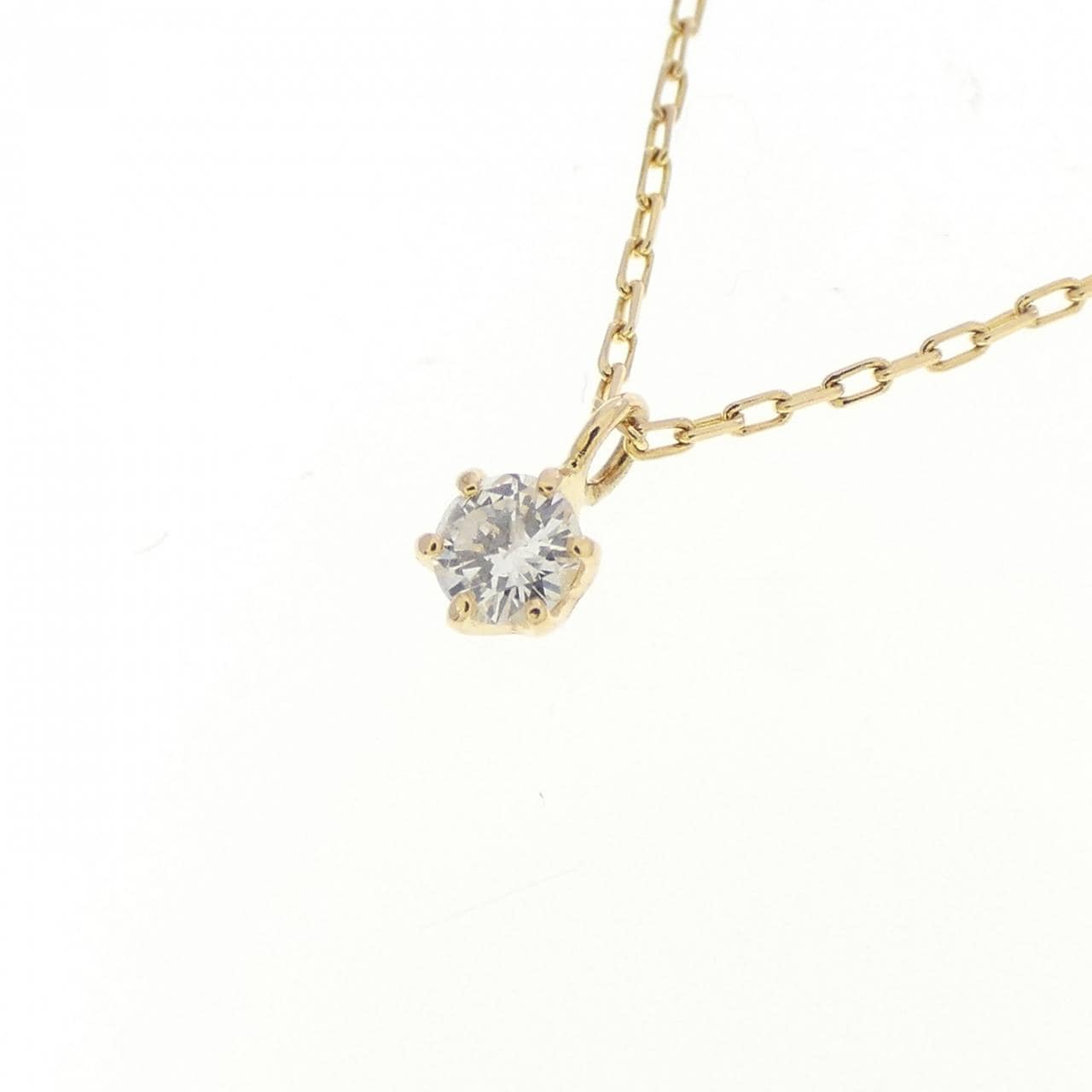 K18YG ダイヤモンド ネックレス 0.05CT