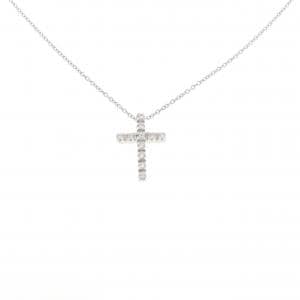 スタージュエリー クロス ダイヤモンド ネックレス 0.11CT
