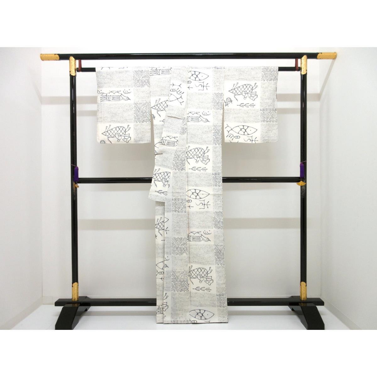 紬　染紬【小糸敏】