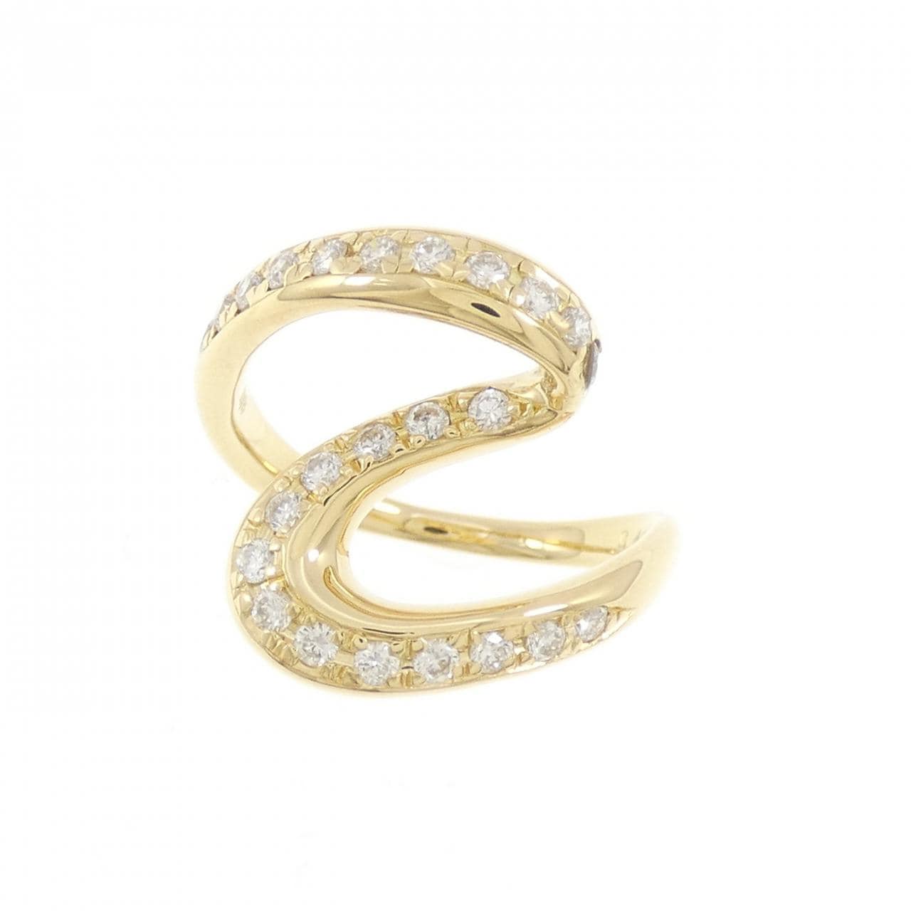 K18YG ダイヤモンド リング 0.44CT