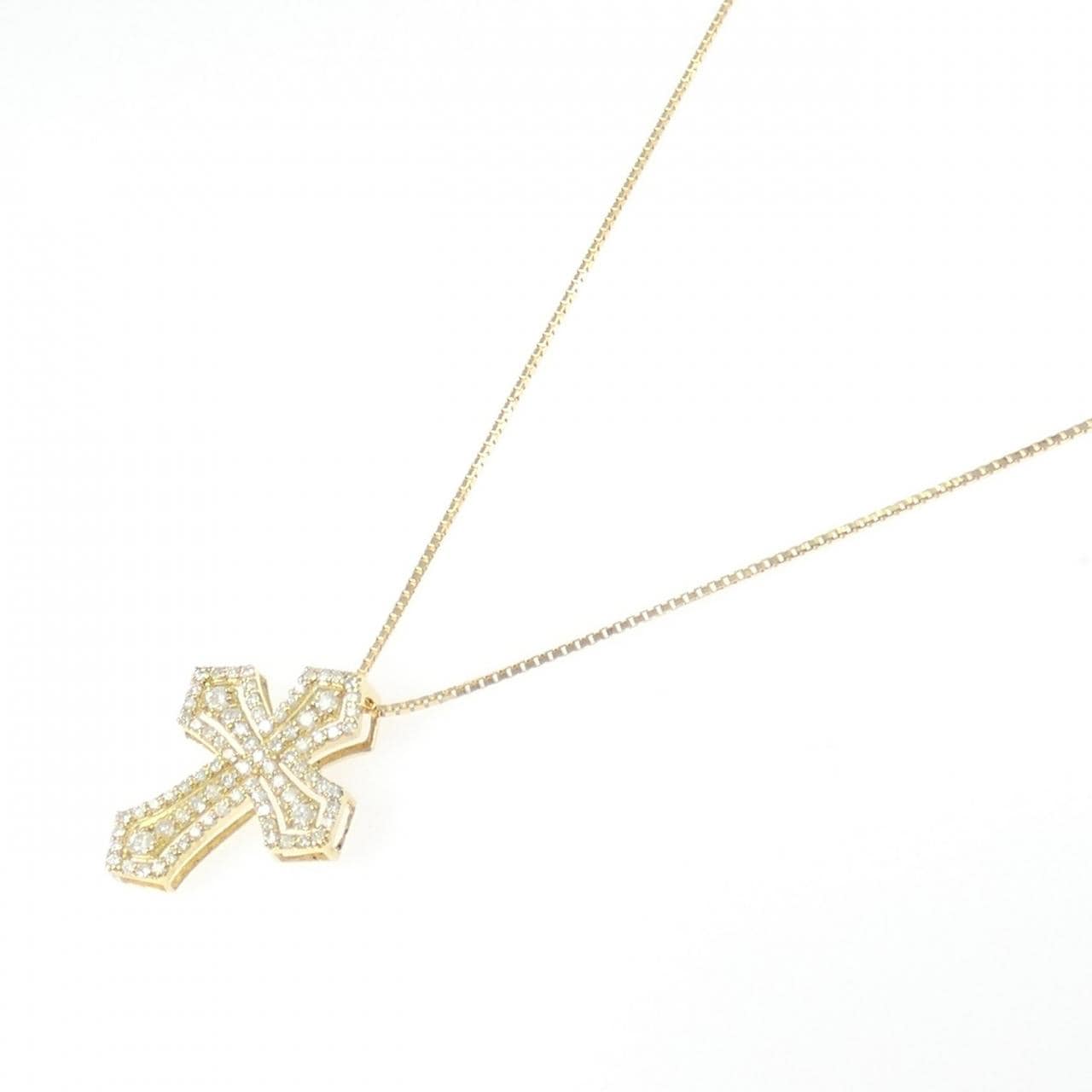 K18YG ダイヤモンド ネックレス 0.74CT