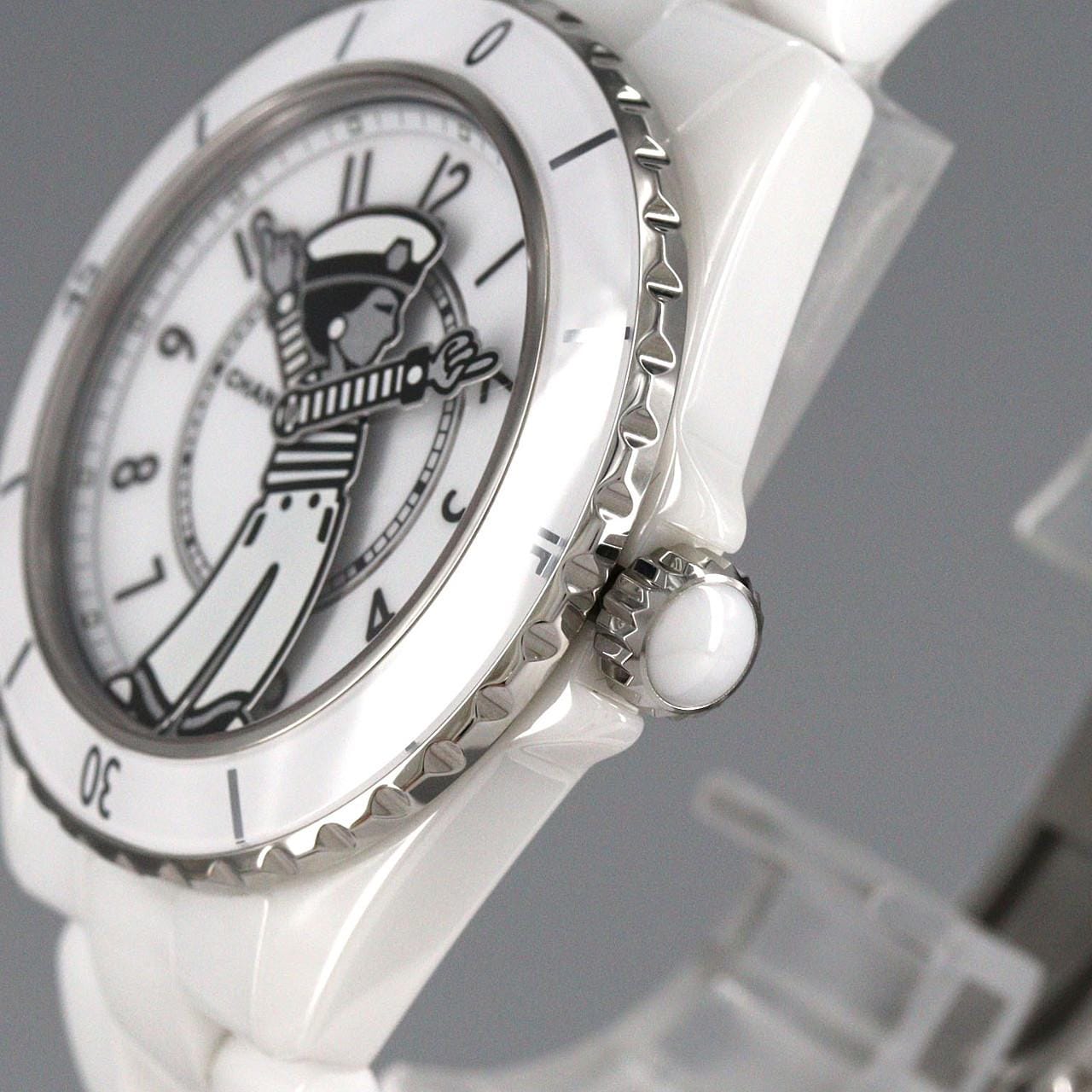 シャネル マドモアゼルJ12ラパウザ 38mmセラミック LIMITED H7481 セラミック 自動巻