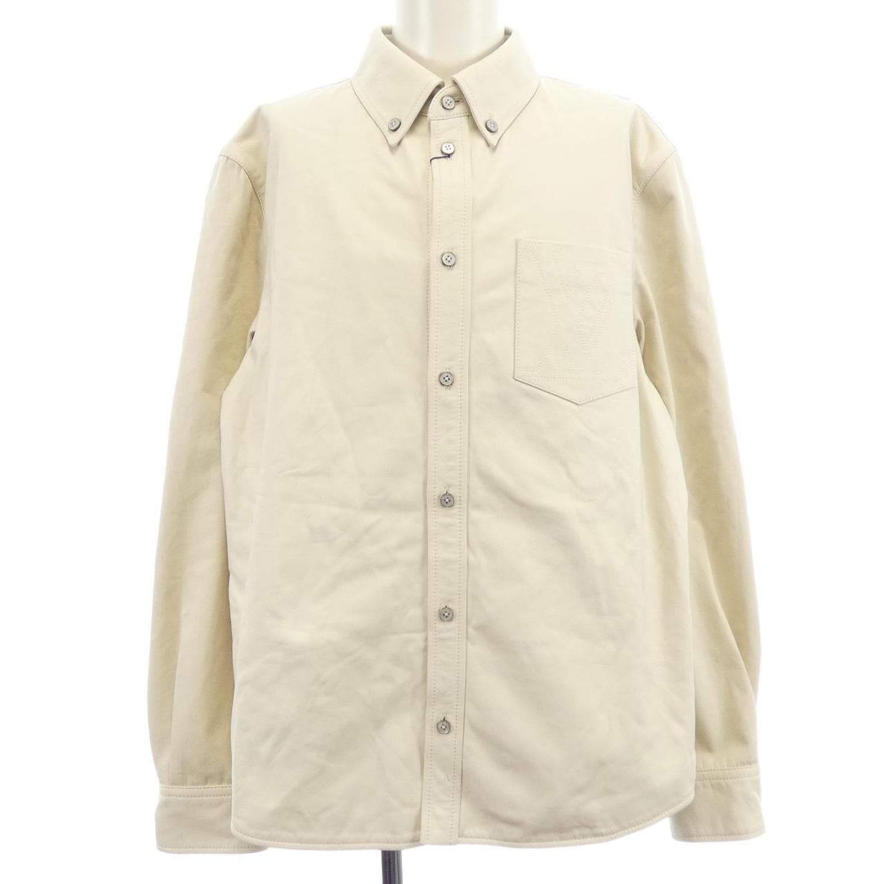 ルイヴィトン LOUIS VUITTON レザーミックス オーバーシャツ HVL55EPW2 シャツ