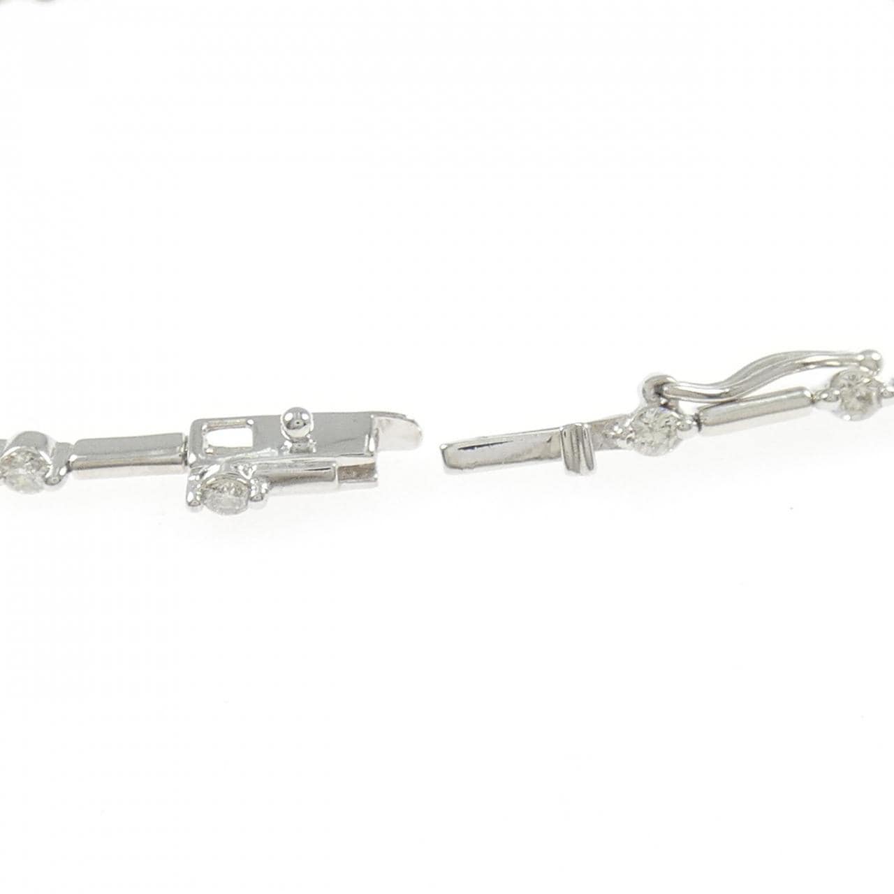 K18WG ダイヤモンド ブレスレット 0.75CT
