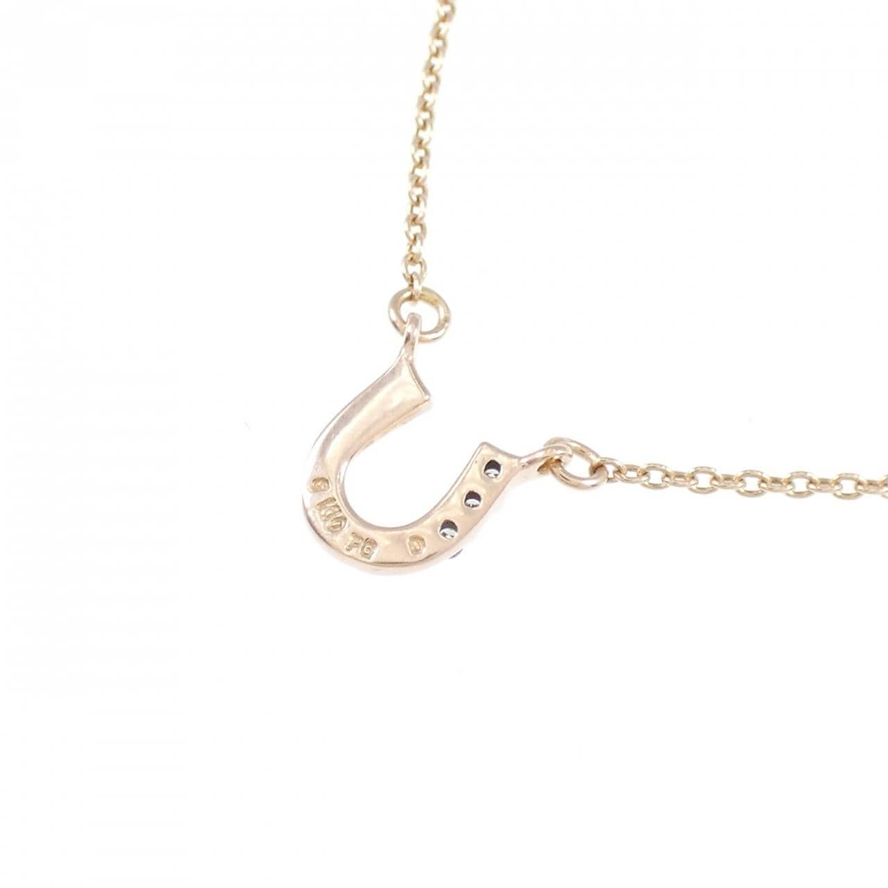 K10PG Horseshoe Diamond Necklace