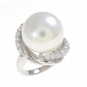 PT900 白蝶パール リング 14.0mm