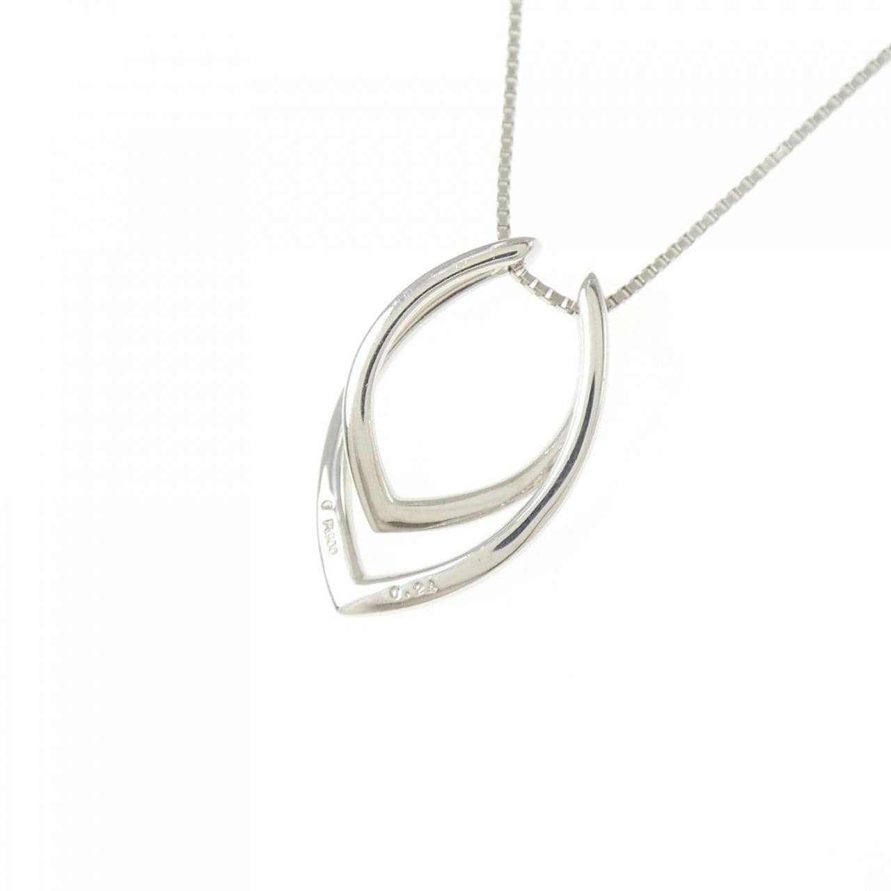 PT900/PT850 ダイヤモンド ネックレス 0.24CT