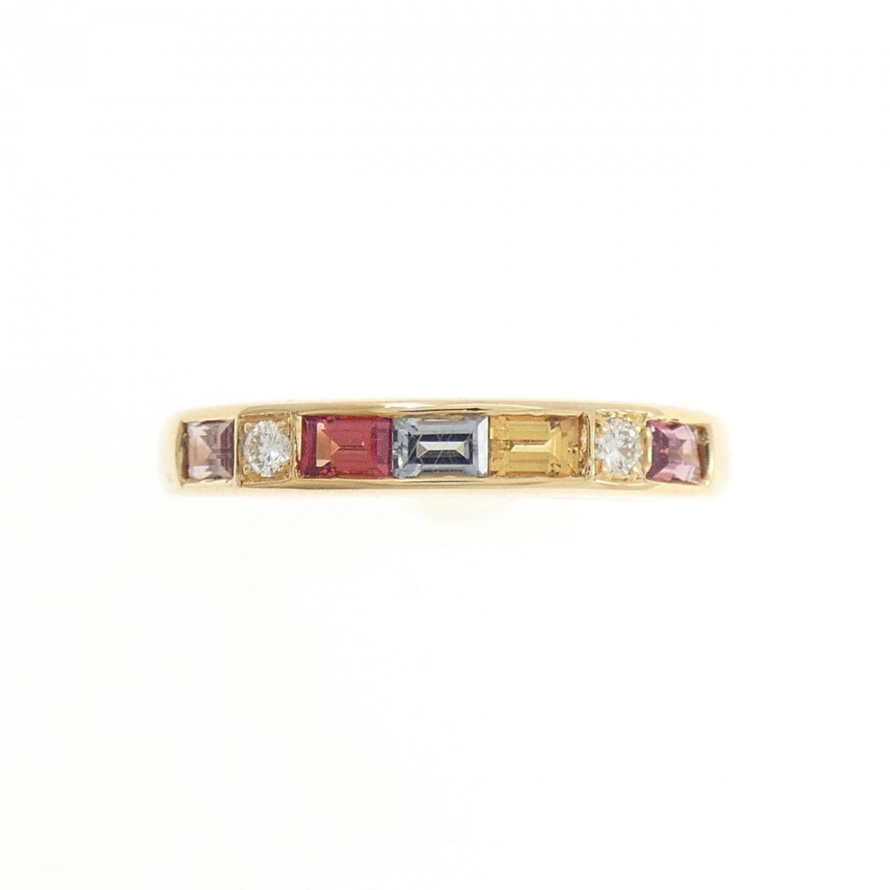 18KYG サファイヤ リング 0.54CT