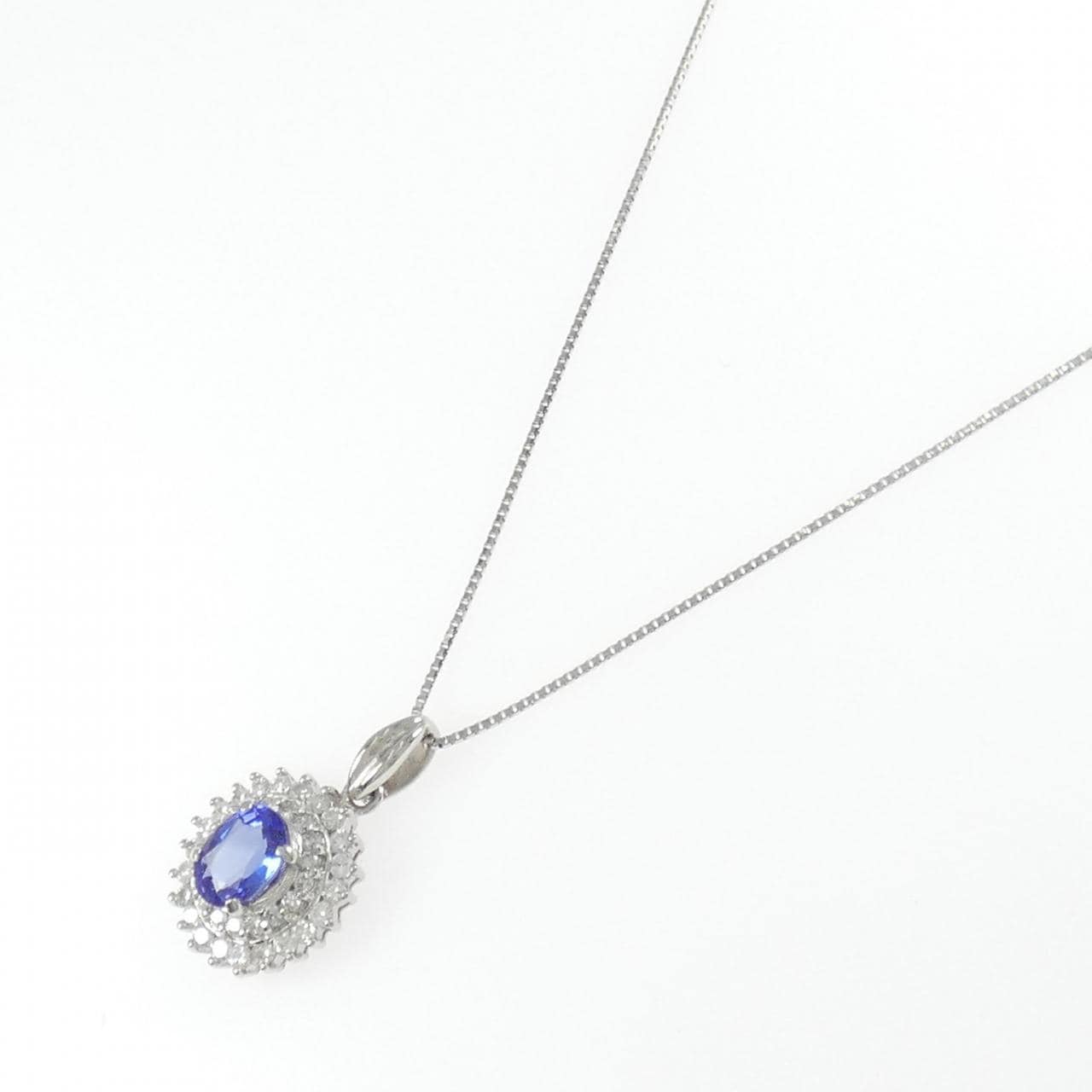 PT900/PT850 タンザナイト ネックレス 1.02CT