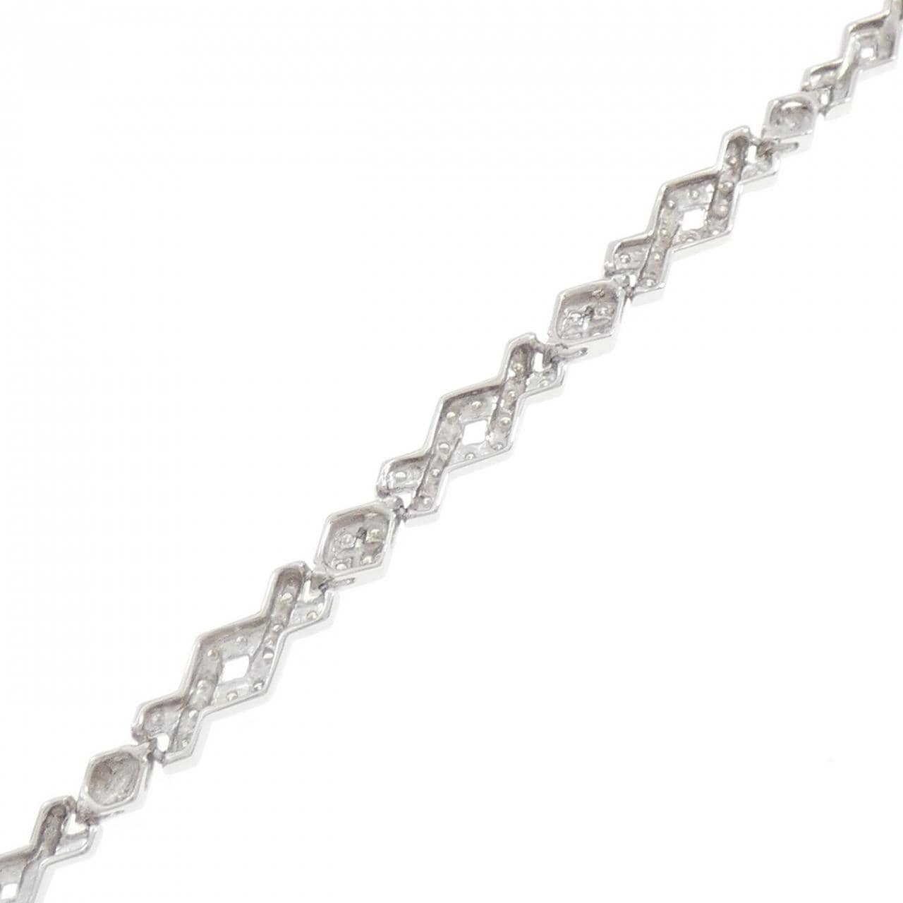 K14WG ダイヤモンド ブレスレット 0.25CT