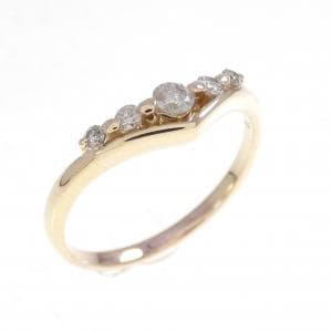 K10PG ダイヤモンド リング 0.13CT