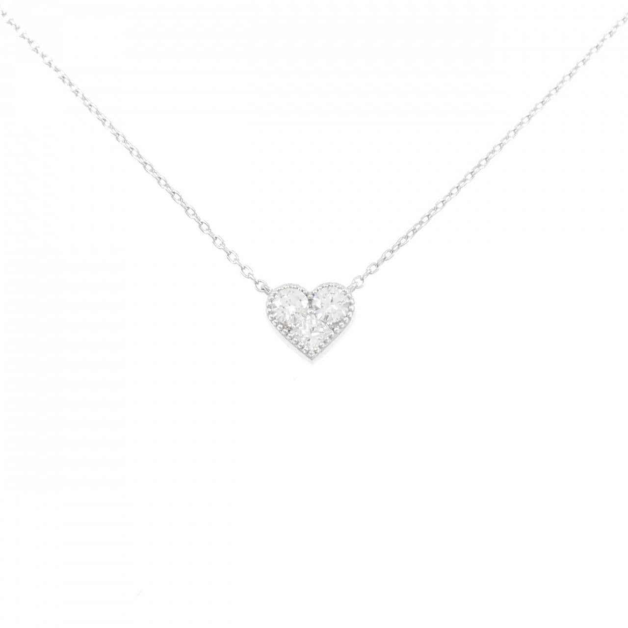 ポンテヴェキオ ハート ダイヤモンド ネックレス 0.16CT