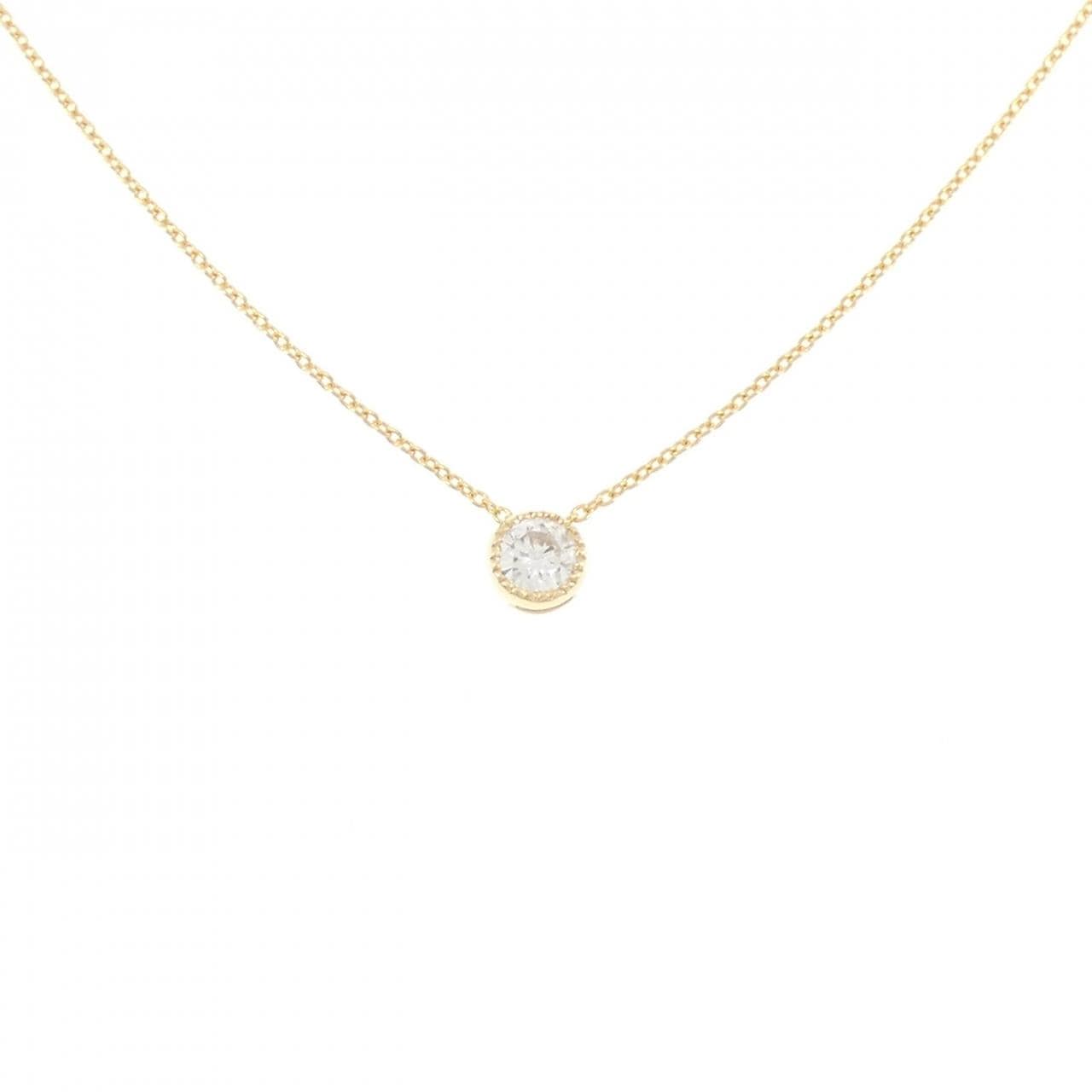 K18YG ダイヤモンド ネックレス 0.19CT