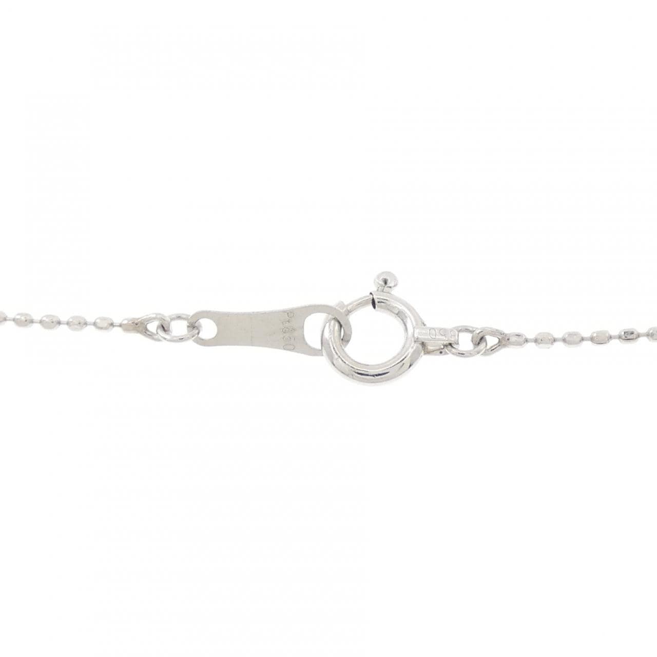 PT900/PT850 ソリティア ダイヤモンド ネックレス 0.10CT