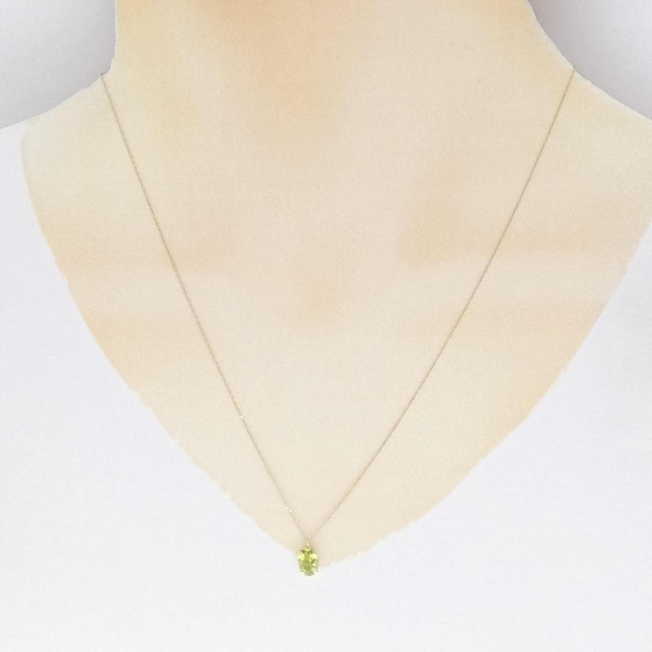 K18YG ペリドット ネックレス 0.67CT