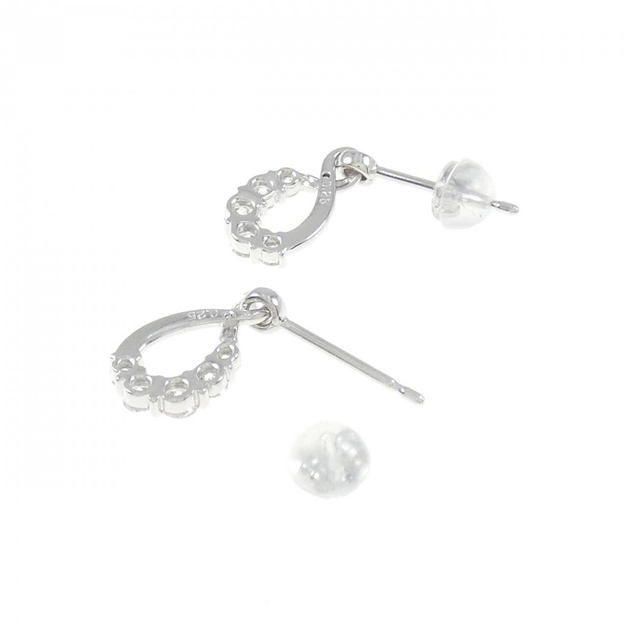 K18WG ダイヤモンド ピアス 0.50CT