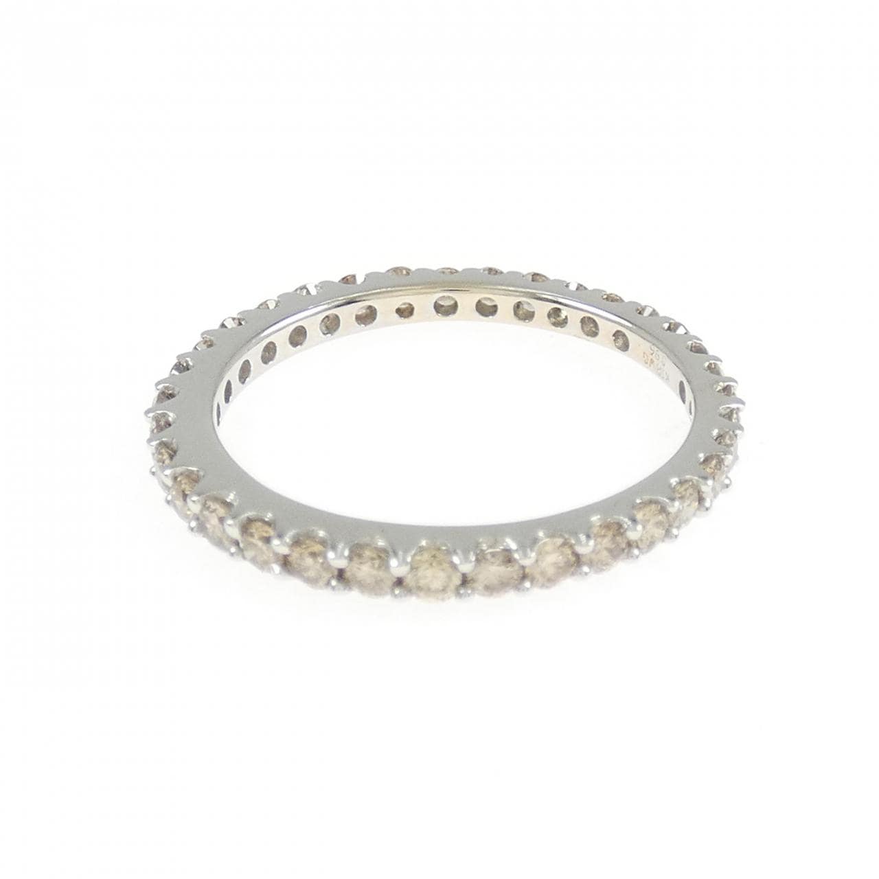 K18WG フルエタニティ ダイヤモンド リング 0.96CT