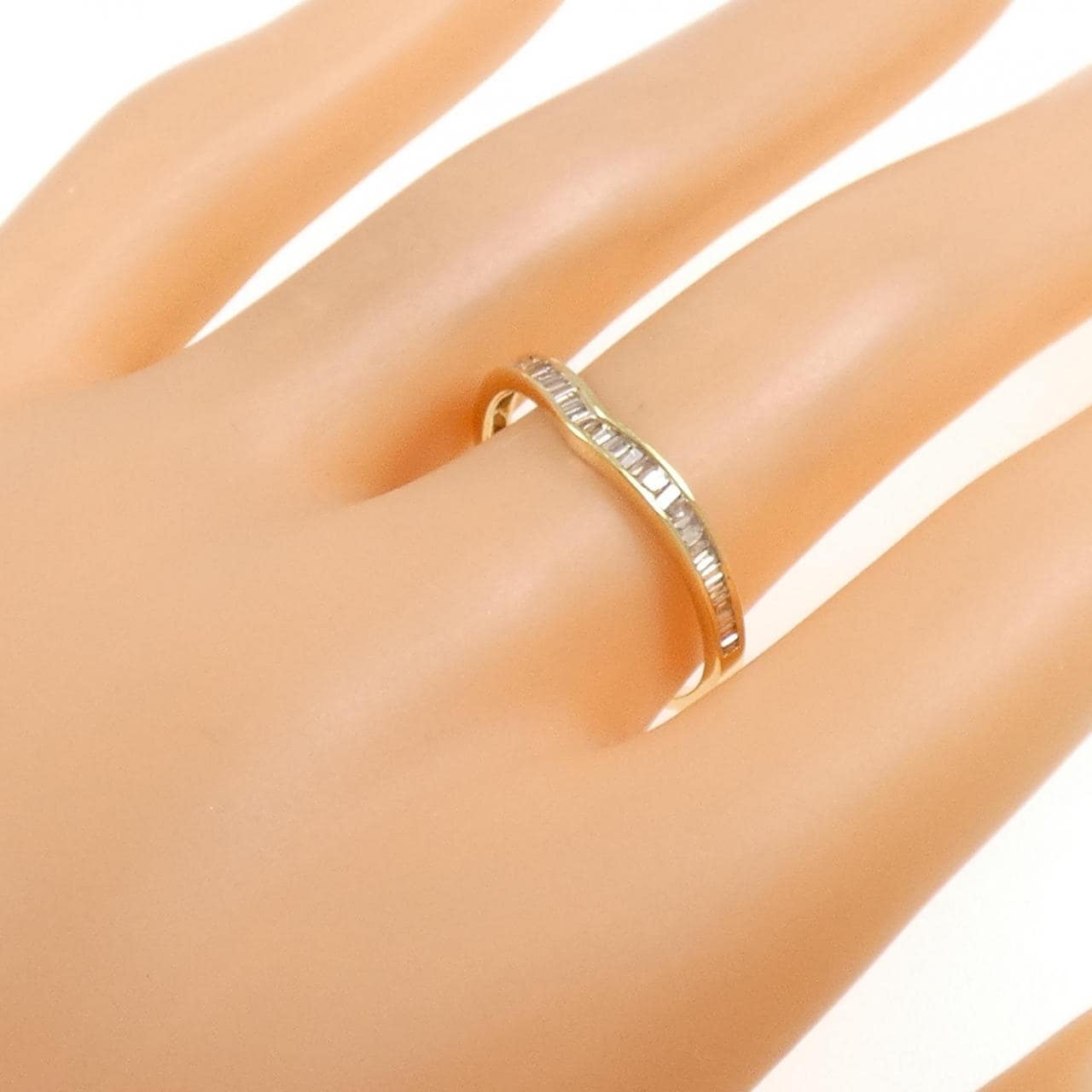 K18YG ダイヤモンド リング 0.26CT