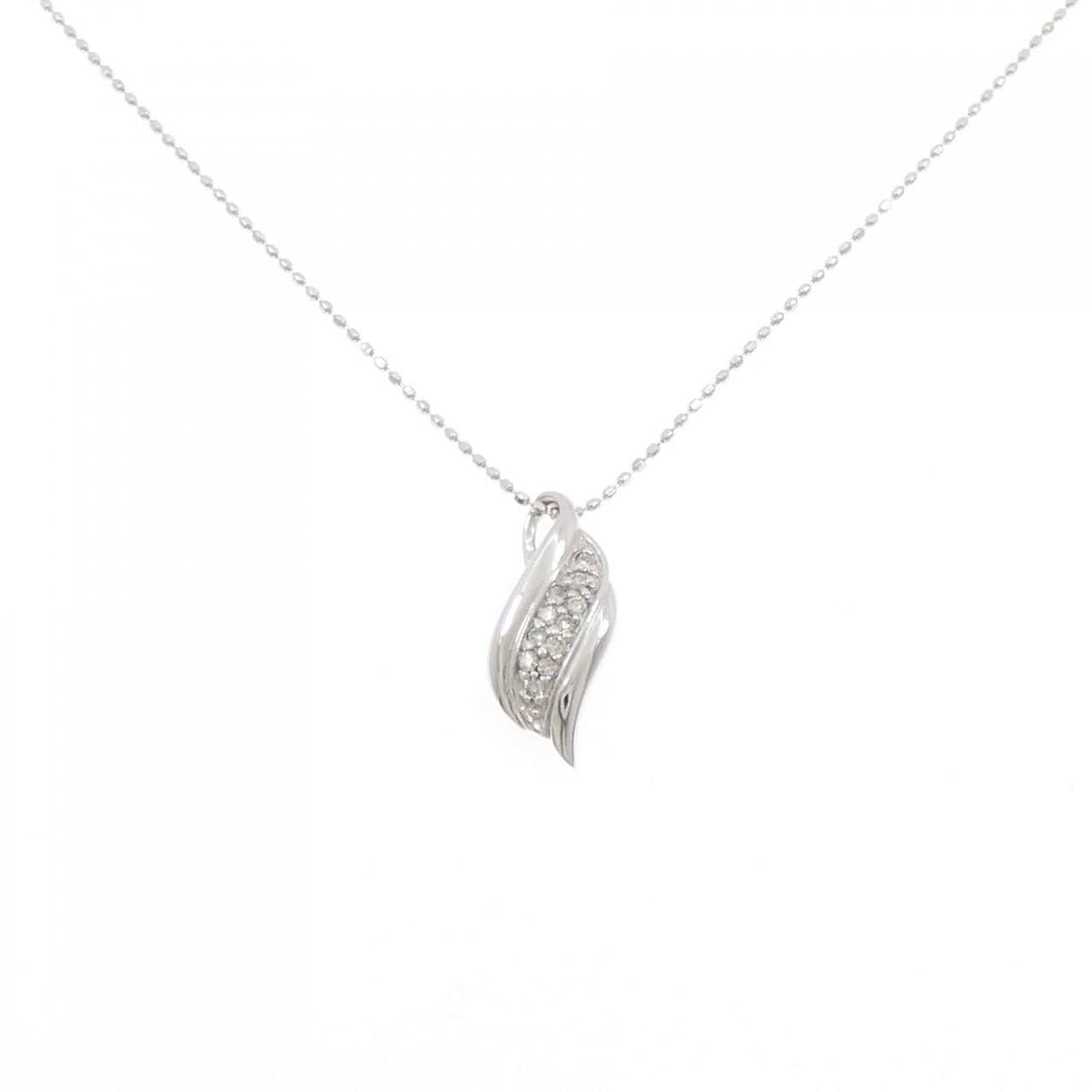 K10WG ダイヤモンド ネックレス 0.09CT