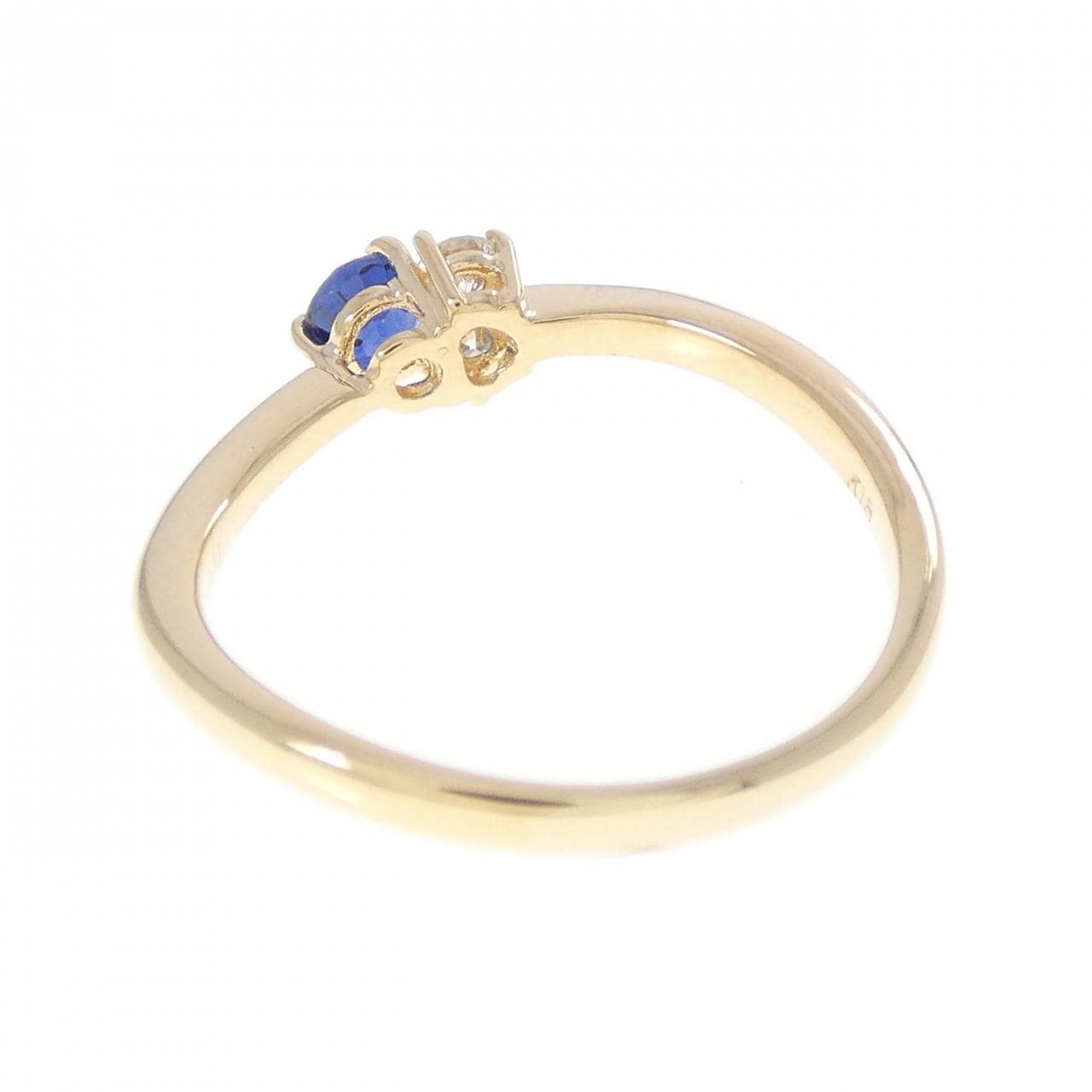 K18YG サファイヤ リング 0.29CT