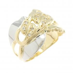 K18YG/PT900 ダイヤモンド リング 0.05CT