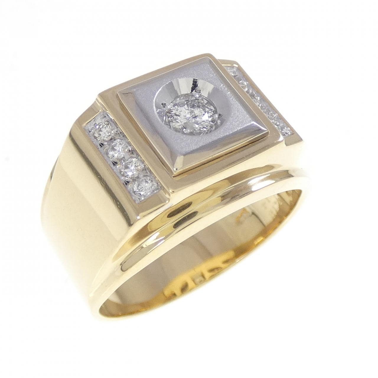 K18YG/K18WG ダイヤモンド リング 0.12CT