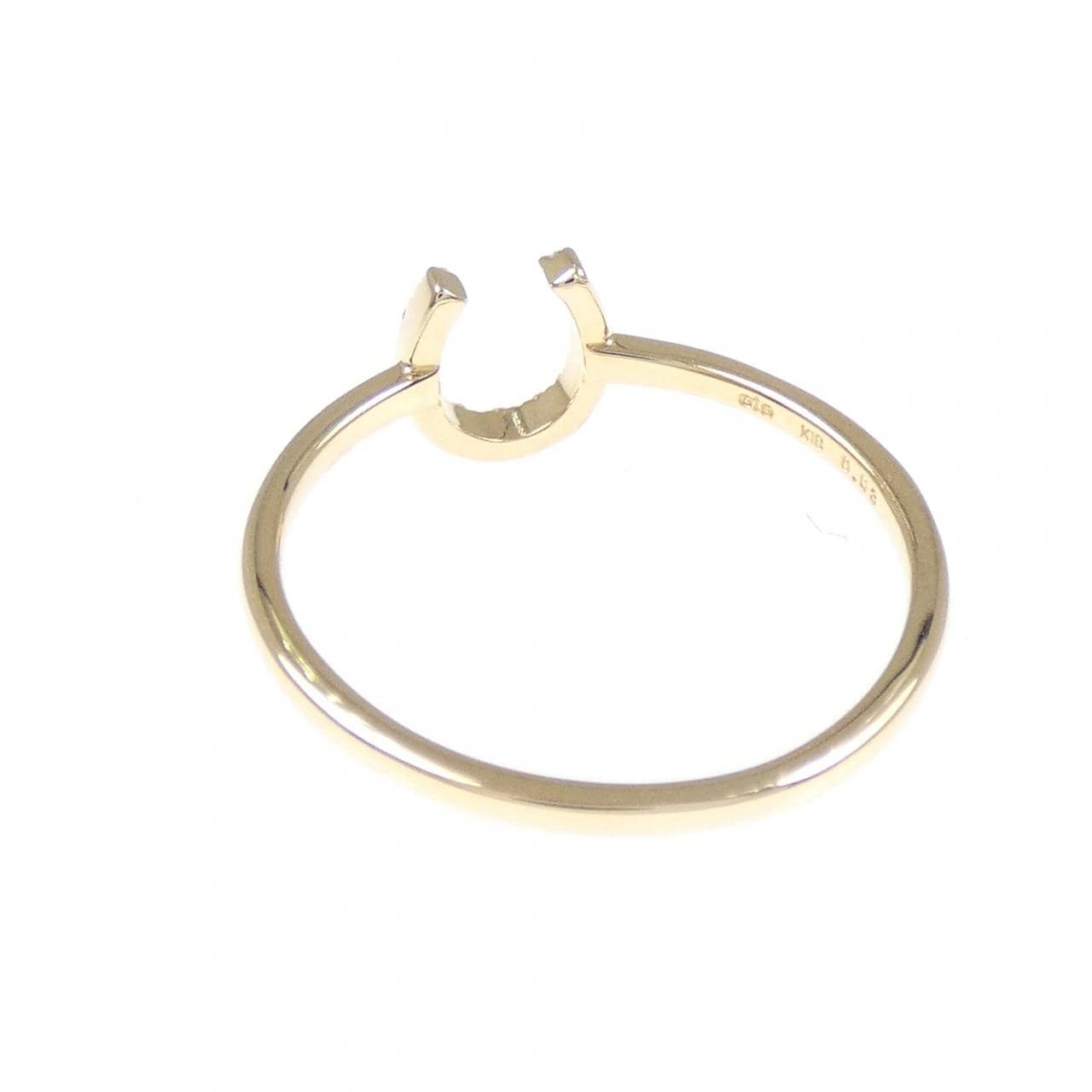 エテ ホースシュー ダイヤモンド リング 0.03CT