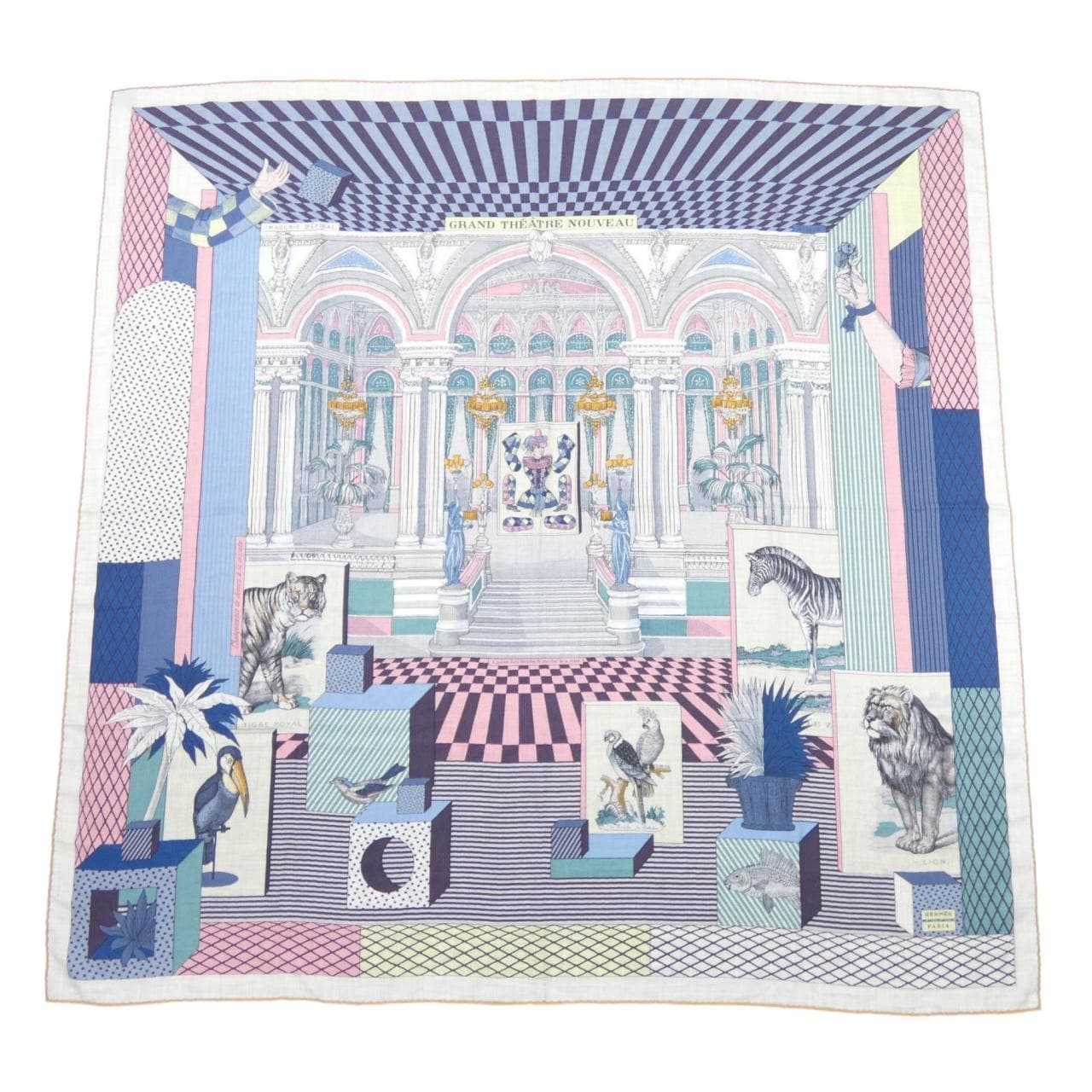 エルメス HERMES GRAND THEATRE NOUVEAU H243761S カレジェアン140 ショール
