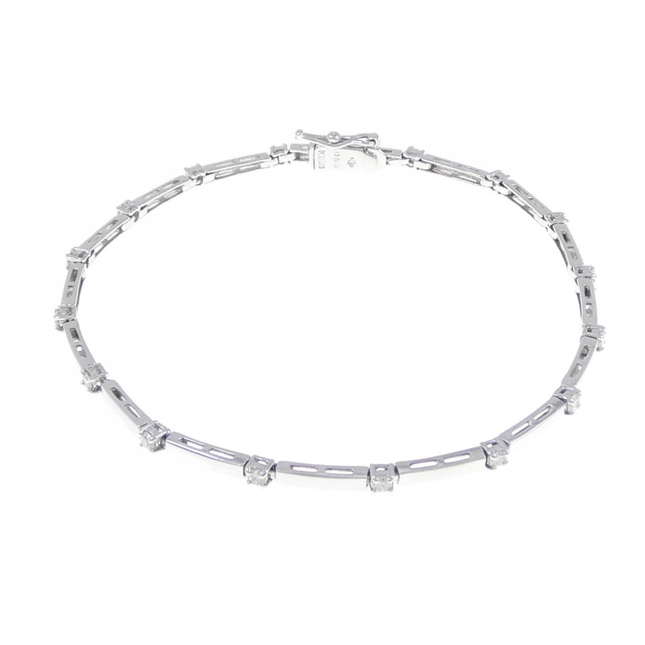 K18WG Diamond bracelet 0.50CT