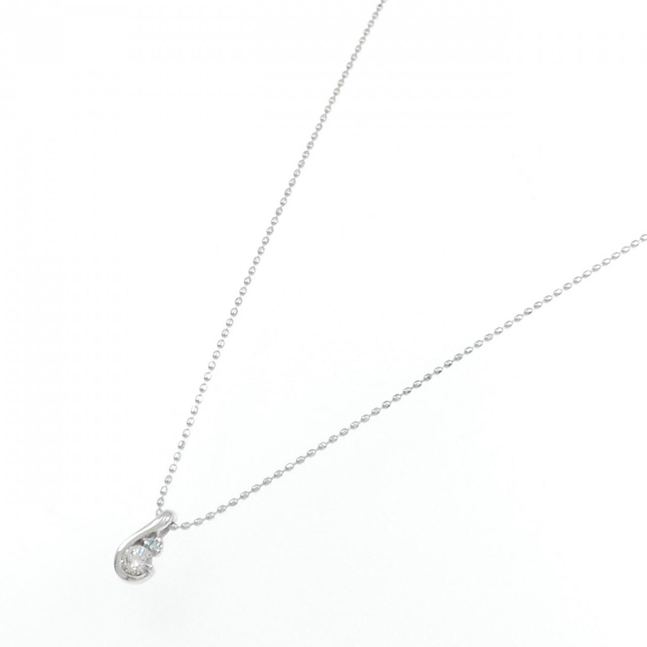K18WG ダイヤモンド ネックレス 0.11CT
