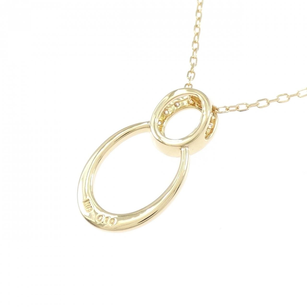 K18YG ダイヤモンド ネックレス 0.10CT