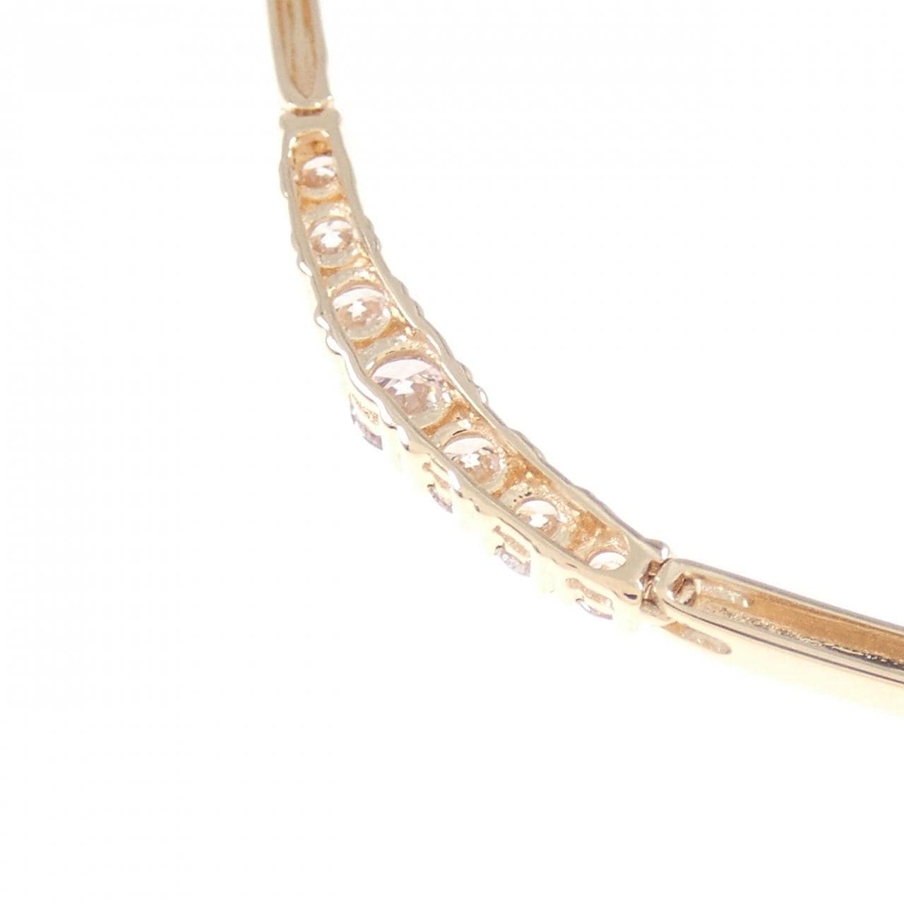 K18PG ピンクダイヤモンド ネックレス 0.113CT