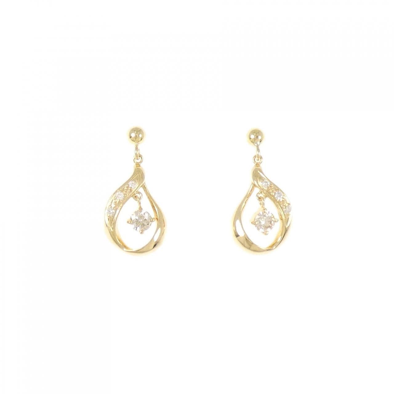 K18YG ダイヤモンド ピアス 0.20CT