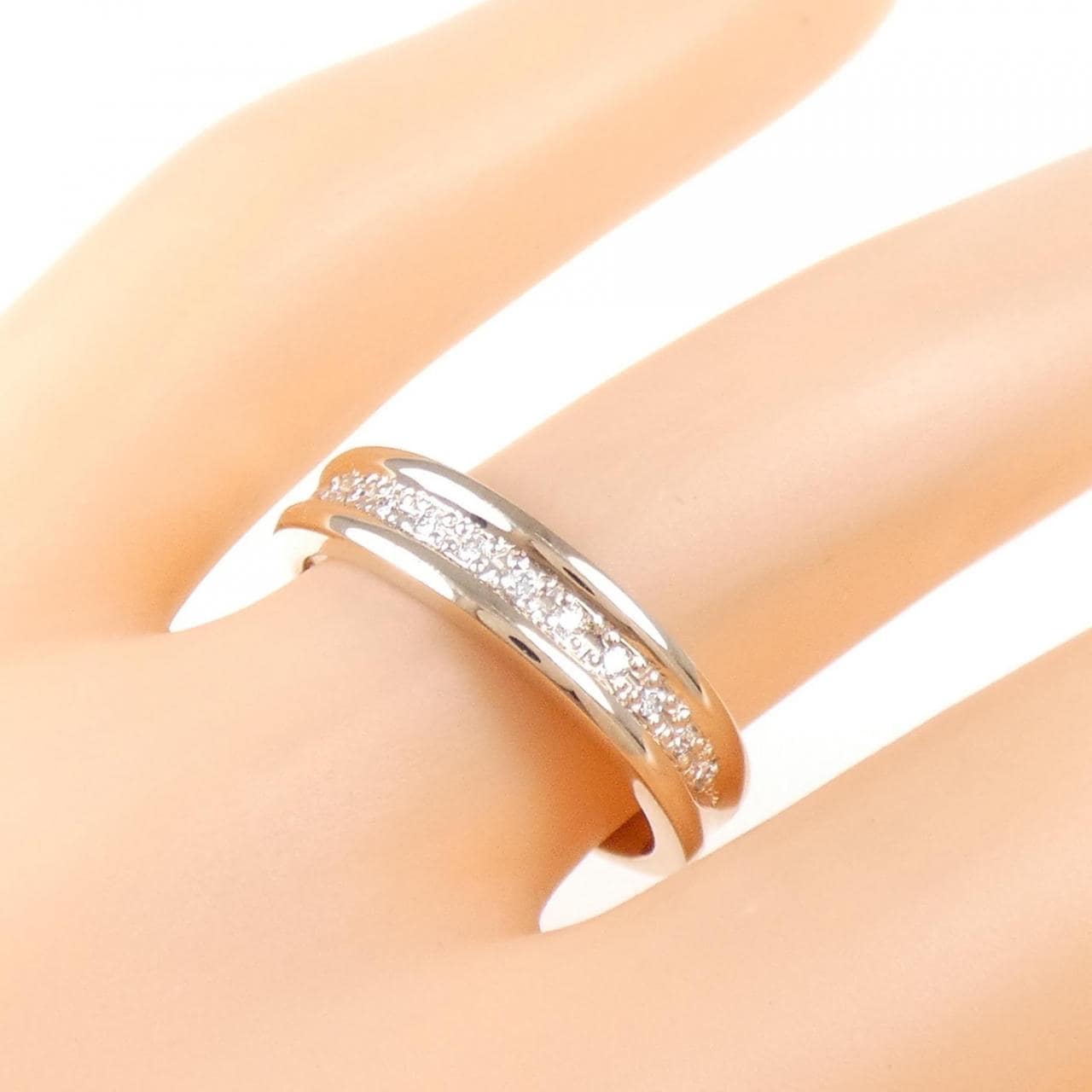 K18PG Diamond ring