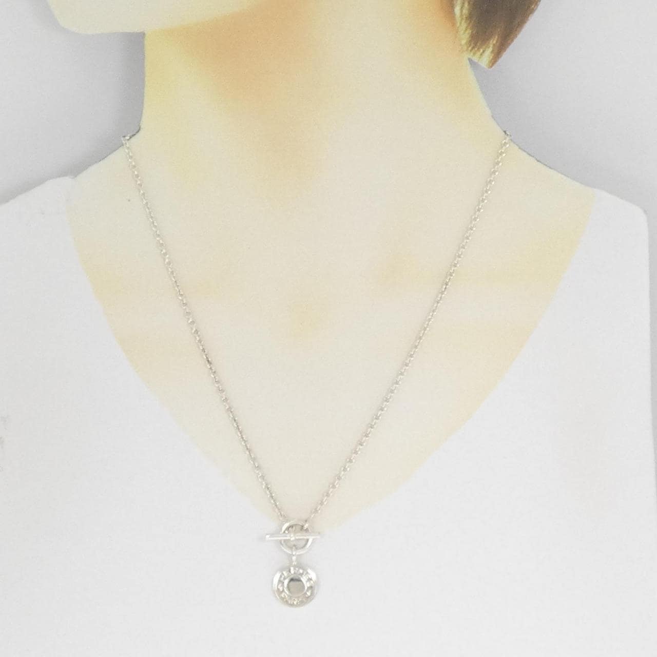 HERMES amulettes H 五彩纸屑项链