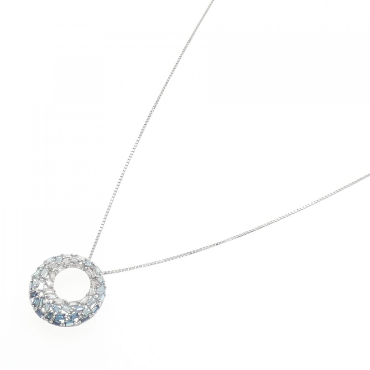K18WG ダイヤモンド ネックレス 0.40CT