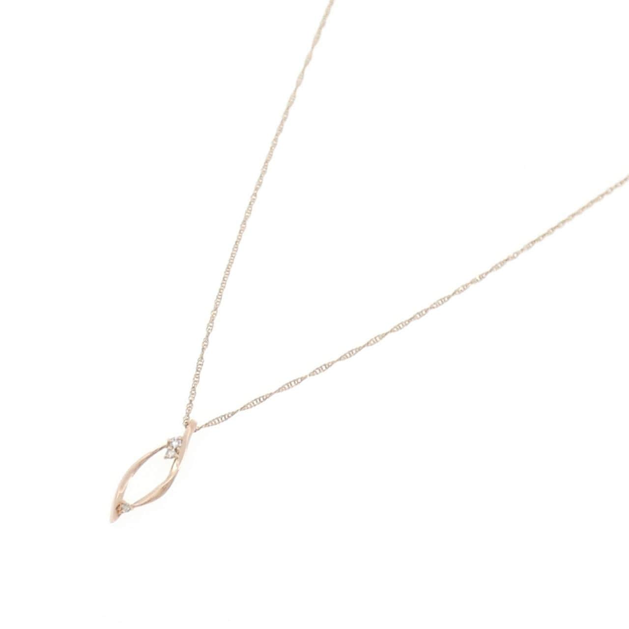 K10PG ダイヤモンド ネックレス 0.03CT