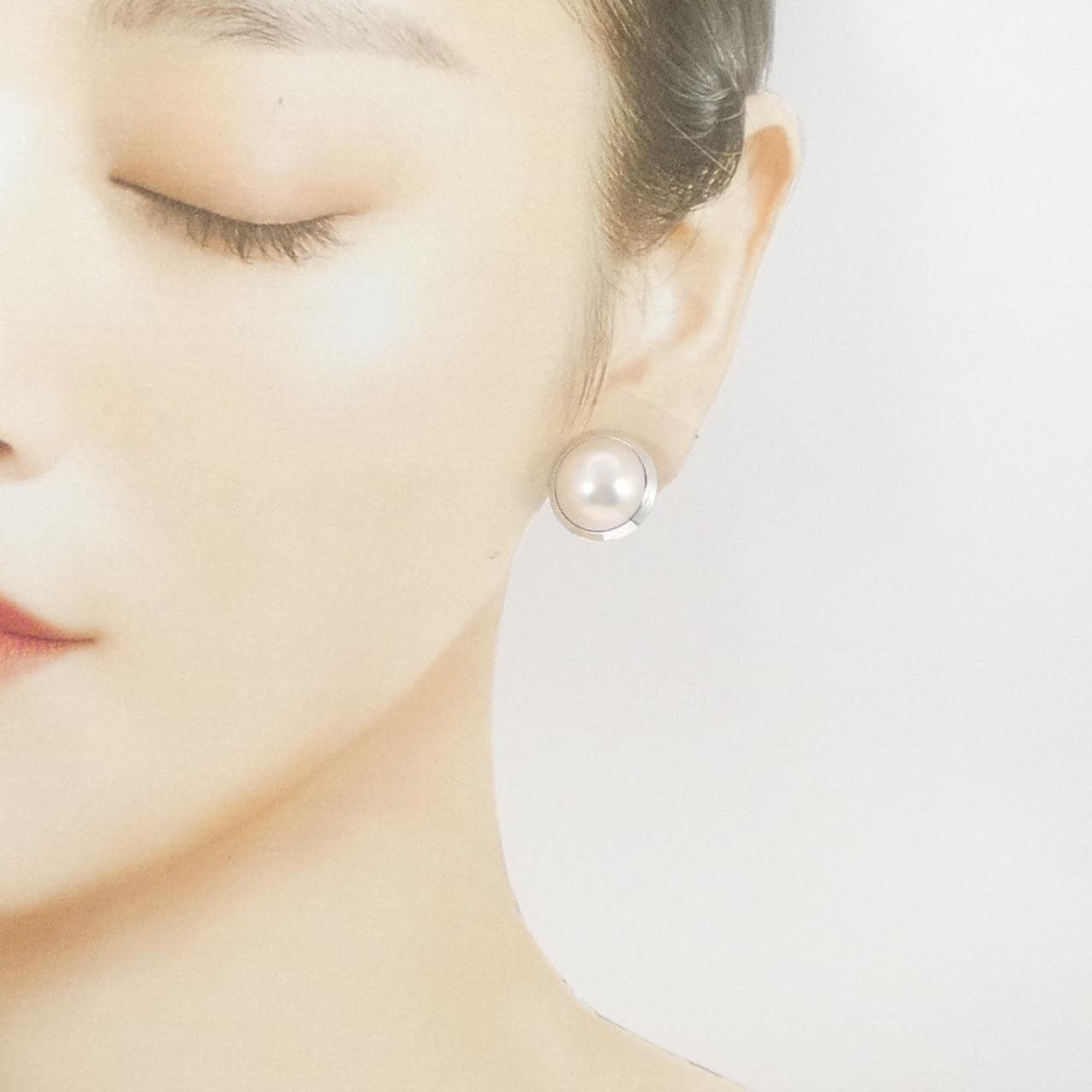 K14WG マベパール イヤリング