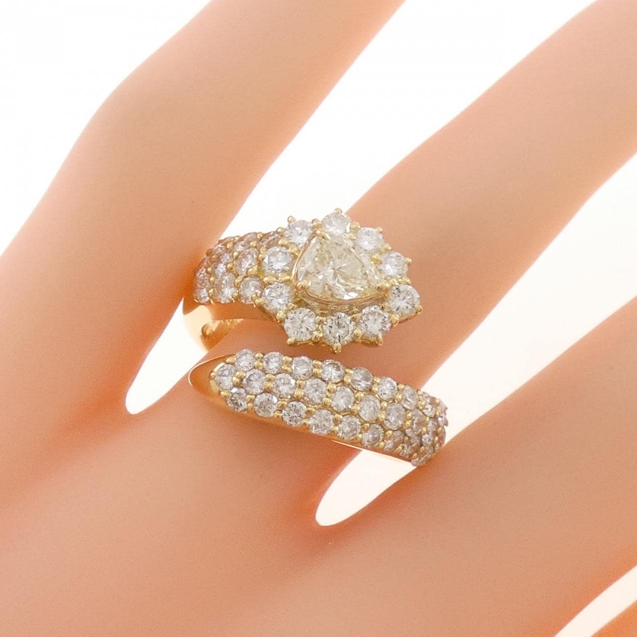 K18YG ダイヤモンド リング 0.522CT