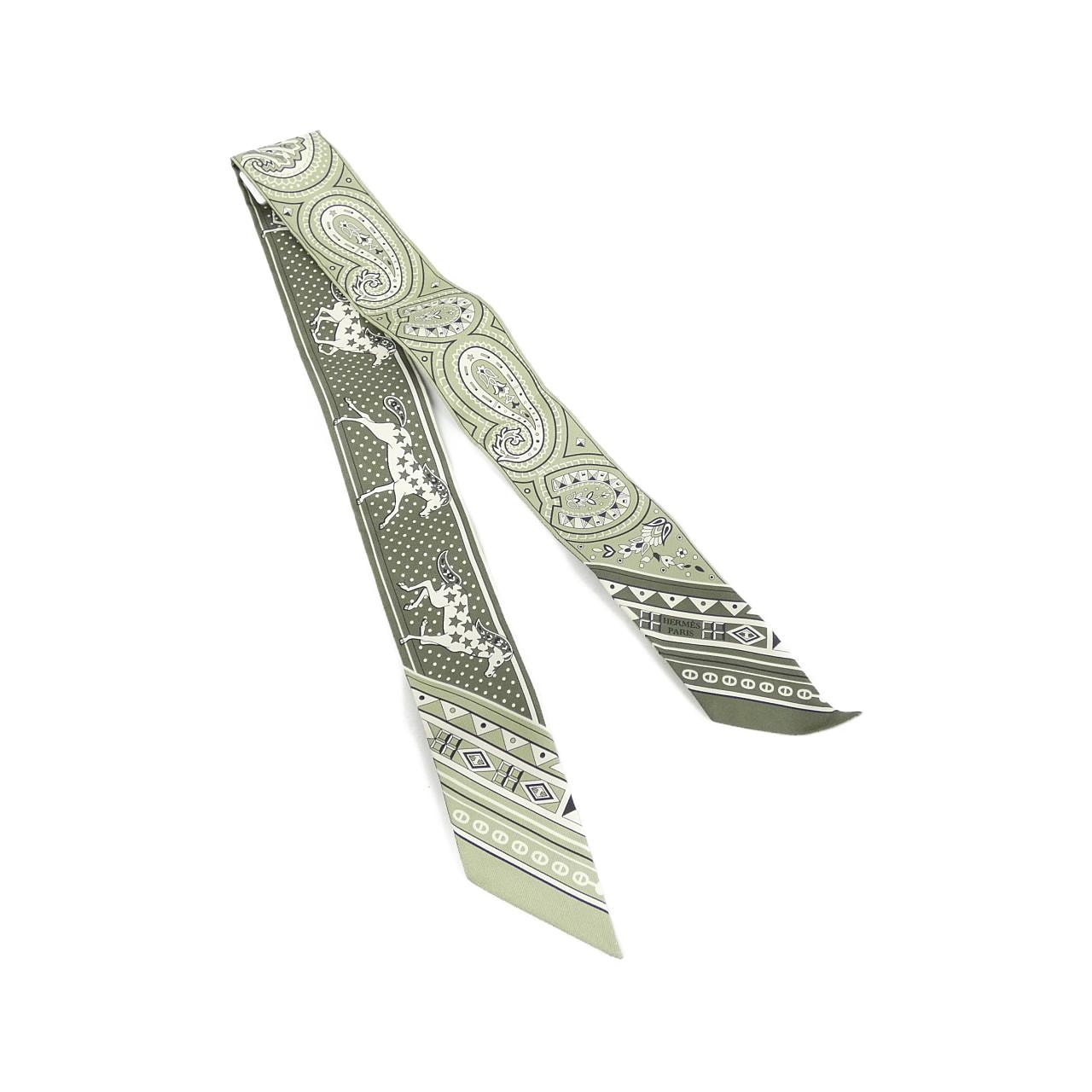 【未使用品】エルメス SHEVAL DE COEUR BANDANA ツイリー 064259S スカーフ