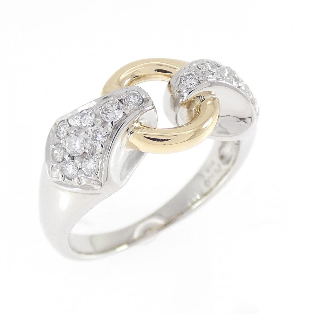 PT900/K18YG ダイヤモンド リング 0.25CT