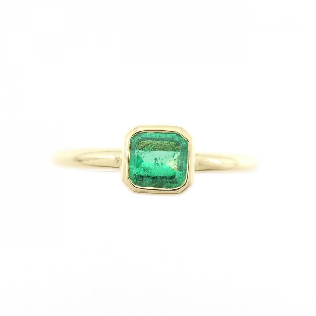K18YG エメラルド リング 0.44CT